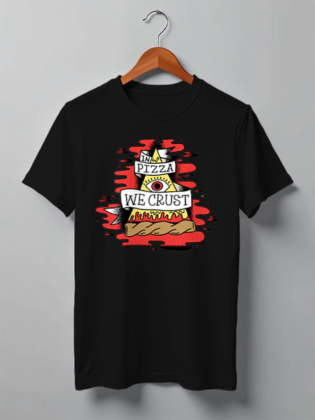 Заказать мужскую футболку в Москве. Футболка классическая Burgers от oneredfoxstore@gmail.com - готовые дизайны и нанесение принтов.