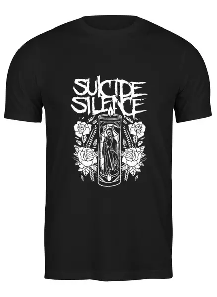 Заказать мужскую футболку в Москве. Футболка классическая Suicide Silence от geekbox - готовые дизайны и нанесение принтов.