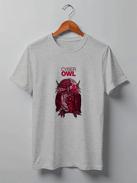 Заказать мужскую футболку в Москве. Футболка классическая Cyber Owl от Leichenwagen - готовые дизайны и нанесение принтов.