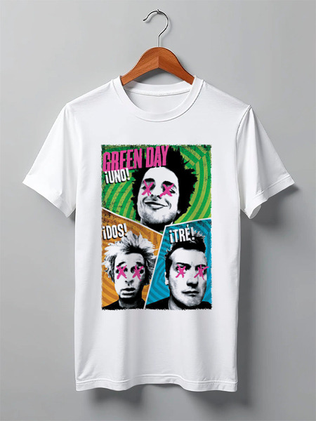 Заказать мужскую футболку в Москве. Футболка классическая Green day от Easy-store - готовые дизайны и нанесение принтов.
