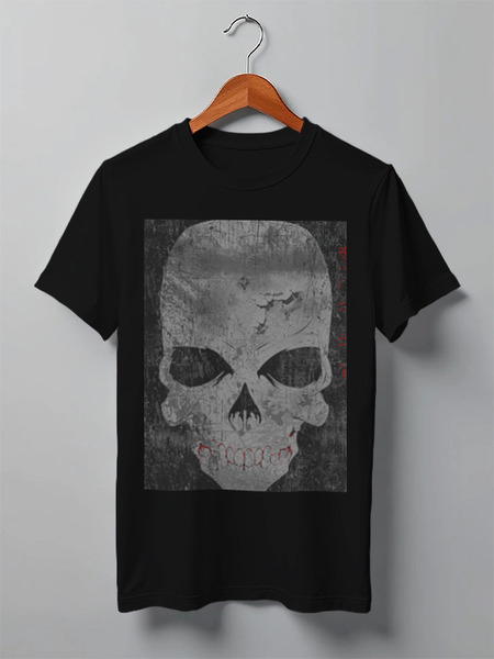 Заказать мужскую футболку в Москве. Футболка классическая grunge skull от xih8ux - готовые дизайны и нанесение принтов.