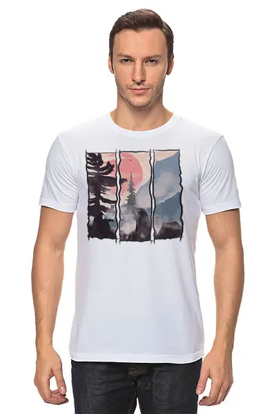 Заказать мужскую футболку в Москве. Футболка классическая Morning Coffee от oneredfoxstore@gmail.com - готовые дизайны и нанесение принтов.