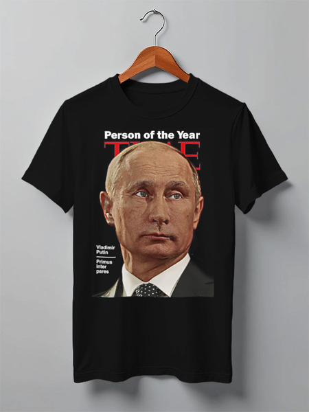 Заказать мужскую футболку в Москве. Футболка классическая Putin от Leichenwagen - готовые дизайны и нанесение принтов.