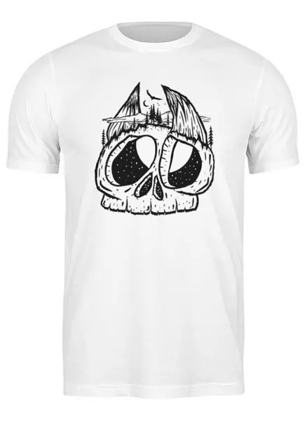 Заказать мужскую футболку в Москве. Футболка классическая Horns от oneredfoxstore@gmail.com - готовые дизайны и нанесение принтов.