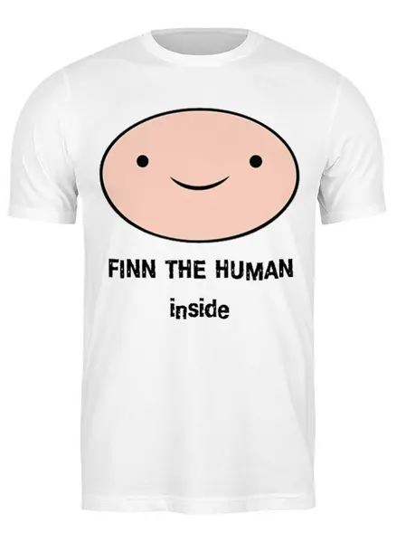 Заказать мужскую футболку в Москве. Футболка классическая Finn the Human от maters - готовые дизайны и нанесение принтов.