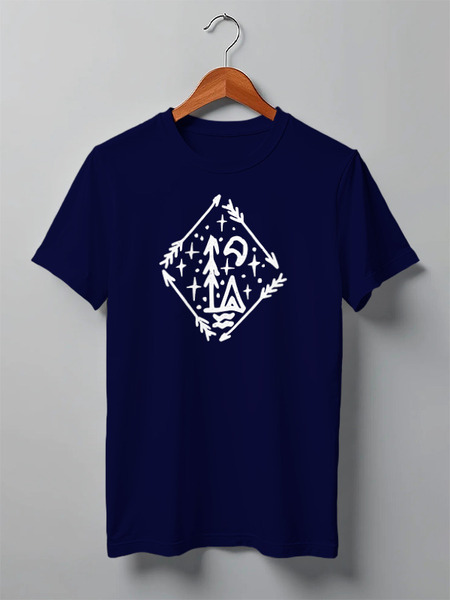 Заказать мужскую футболку в Москве. Футболка классическая Forest от oneredfoxstore@gmail.com - готовые дизайны и нанесение принтов.
