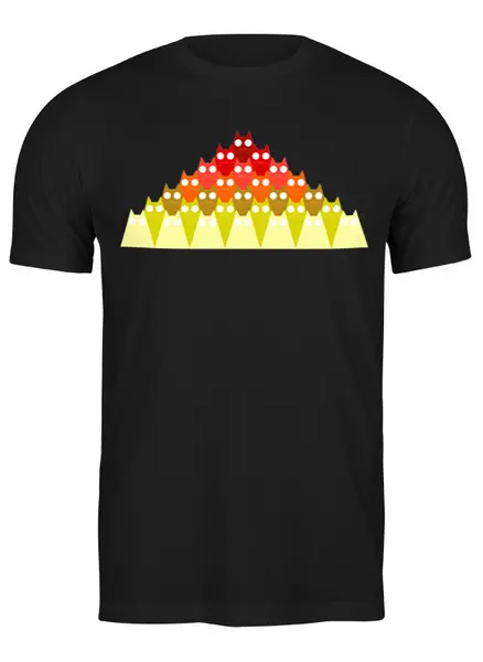 Заказать мужскую футболку в Москве. Футболка классическая Cats Here от oneredfoxstore@gmail.com - готовые дизайны и нанесение принтов.