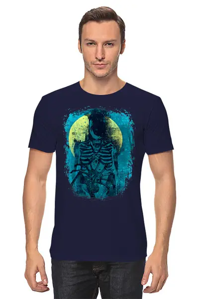 Заказать мужскую футболку в Москве. Футболка классическая Aliens от oneredfoxstore@gmail.com - готовые дизайны и нанесение принтов.