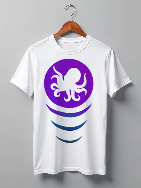 Заказать мужскую футболку в Москве. Футболка классическая Octopus Shirt от makspopov11@mail.ru - готовые дизайны и нанесение принтов.