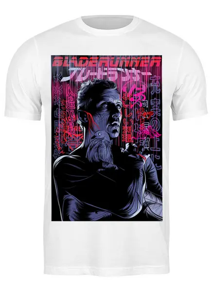 Заказать мужскую футболку в Москве. Футболка классическая Бегущий по лезвию / Blade Runner от kino.printio.ru - готовые дизайны и нанесение принтов.