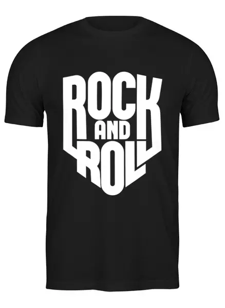 Заказать мужскую футболку в Москве. Футболка классическая Rock-n-Roll от balden - готовые дизайны и нанесение принтов.