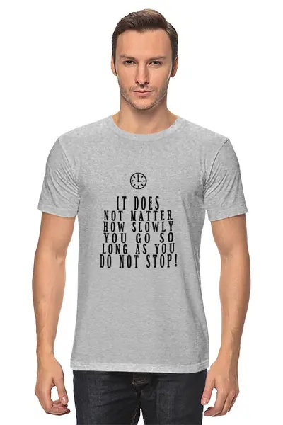 Заказать мужскую футболку в Москве. Футболка классическая Время от Aleksey Sinyakov - готовые дизайны и нанесение принтов.