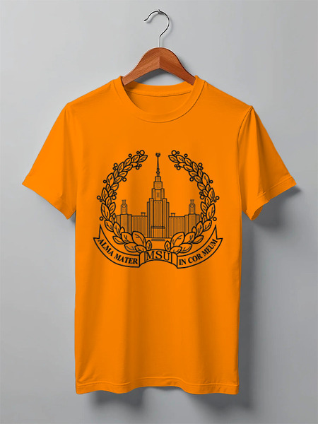Заказать мужскую футболку в Москве. Футболка классическая  МФ1 Alma Mater от AR Print - готовые дизайны и нанесение принтов.