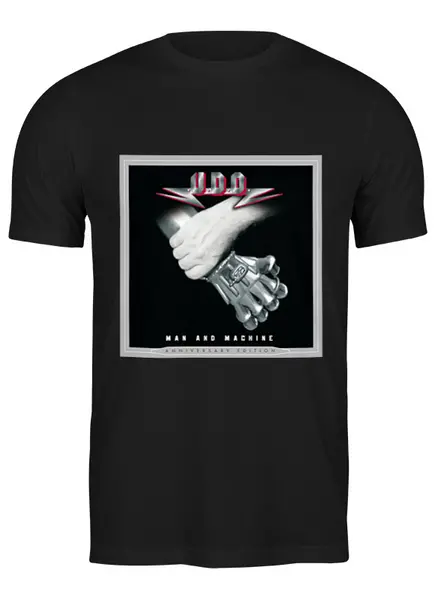 Заказать мужскую футболку в Москве. Футболка классическая Группа U.D.O от Fedor - готовые дизайны и нанесение принтов.