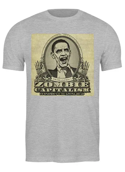 Заказать мужскую футболку в Москве. Футболка классическая Zombie Capitalism от Leichenwagen - готовые дизайны и нанесение принтов.
