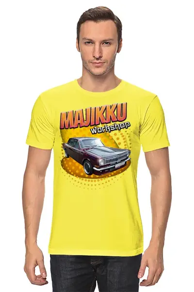 Заказать мужскую футболку в Москве. Футболка классическая Turbo Volga от Nalla - готовые дизайны и нанесение принтов.