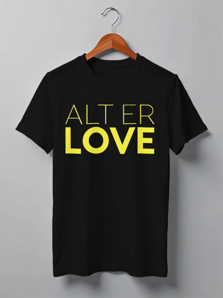 Заказать мужскую футболку в Москве. Футболка классическая alter love от cherdantcev - готовые дизайны и нанесение принтов.