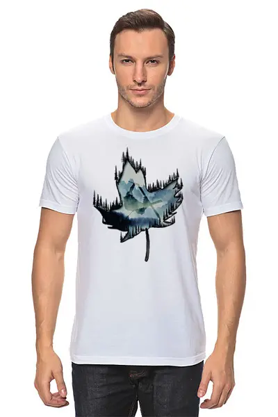 Заказать мужскую футболку в Москве. Футболка классическая Maple Ski от oneredfoxstore@gmail.com - готовые дизайны и нанесение принтов.