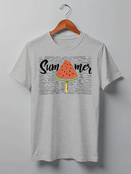 Заказать мужскую футболку в Москве. Футболка классическая Burgers от oneredfoxstore@gmail.com - готовые дизайны и нанесение принтов.