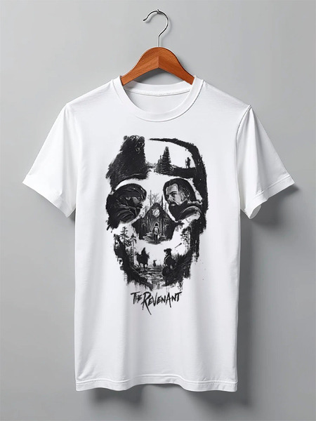 Заказать мужскую футболку в Москве. Футболка классическая The Revenant (Skull) от balden - готовые дизайны и нанесение принтов.