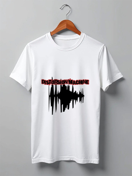 Заказать мужскую футболку в Москве. Футболка классическая Distorsion Machine от Дима Солдаев - готовые дизайны и нанесение принтов.