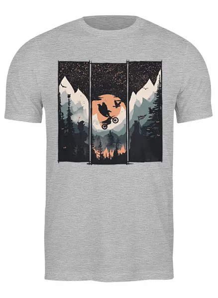 Заказать мужскую футболку в Москве. Футболка классическая Wild Crash от oneredfoxstore@gmail.com - готовые дизайны и нанесение принтов.