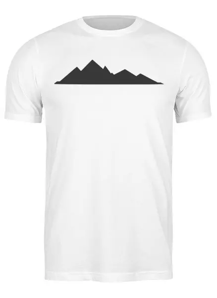 Заказать мужскую футболку в Москве. Футболка классическая Mountains от oneredfoxstore@gmail.com - готовые дизайны и нанесение принтов.