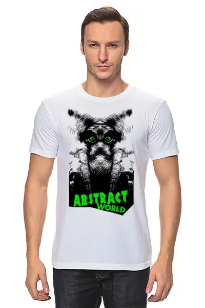 Заказать мужскую футболку в Москве. Футболка классическая ABSTRACT WORLD! от Алексс Неро - готовые дизайны и нанесение принтов.