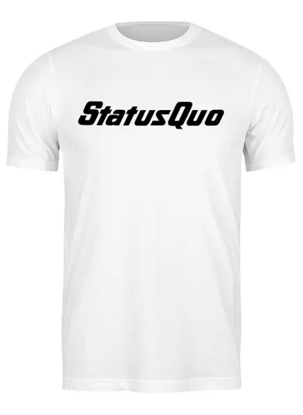 Заказать мужскую футболку в Москве. Футболка классическая Рок-группа "Status Quo" от Fedor - готовые дизайны и нанесение принтов.