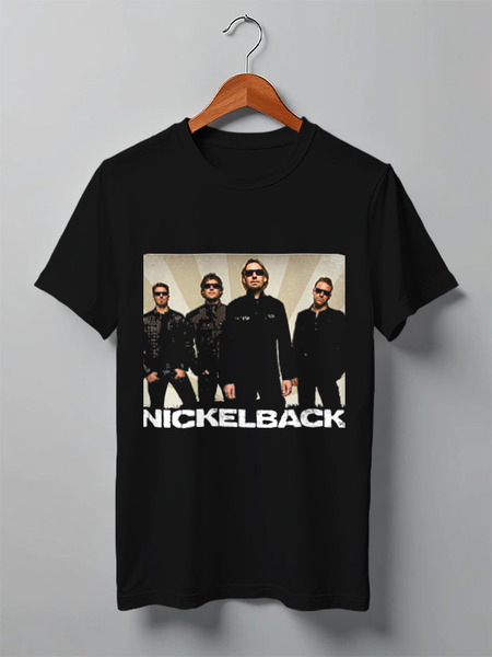 Заказать мужскую футболку в Москве. Футболка классическая Nickelback от Денис - готовые дизайны и нанесение принтов.
