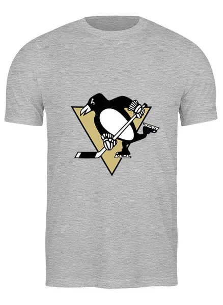 Заказать мужскую футболку в Москве. Футболка классическая Pittsburgh Penguins от BURNSHIRTS - готовые дизайны и нанесение принтов.