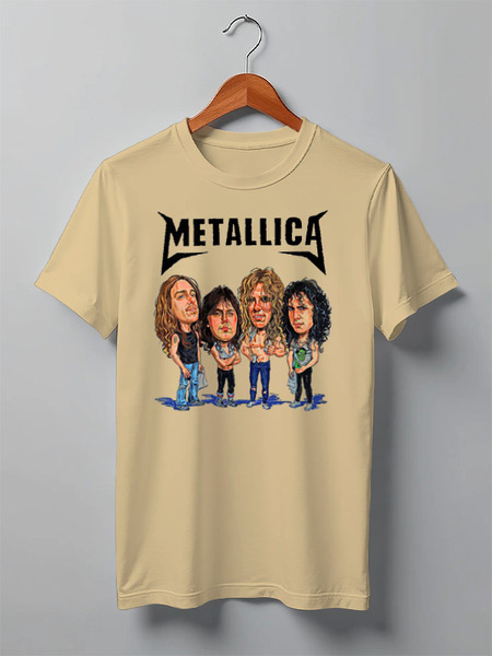 Заказать мужскую футболку в Москве. Футболка классическая Metallica от Leichenwagen - готовые дизайны и нанесение принтов.