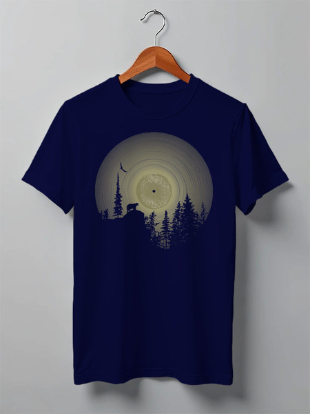 Заказать мужскую футболку в Москве. Футболка классическая Forest Vinyl от oneredfoxstore@gmail.com - готовые дизайны и нанесение принтов.