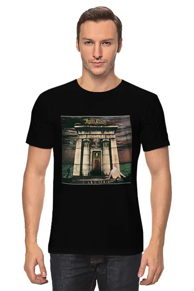 Заказать мужскую футболку в Москве. Футболка классическая Judas Priest от Fedor - готовые дизайны и нанесение принтов.