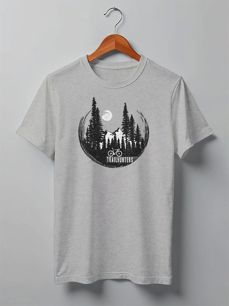 Заказать мужскую футболку в Москве. Футболка классическая Trailhunters от oneredfoxstore@gmail.com - готовые дизайны и нанесение принтов.