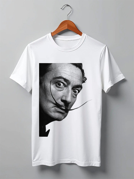 Заказать мужскую футболку в Москве. Футболка классическая Salvador Dali от Антон Величко - готовые дизайны и нанесение принтов.