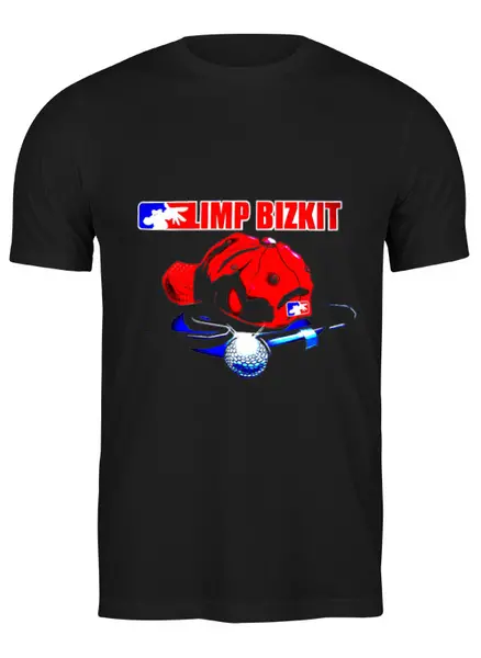 Заказать мужскую футболку в Москве. Футболка классическая Limp Bizkit от Денис - готовые дизайны и нанесение принтов.