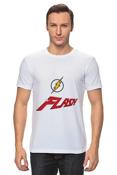Заказать мужскую футболку в Москве. Футболка классическая Flash_ARSB от ARSBOYZ BRAND - готовые дизайны и нанесение принтов.