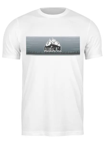 Заказать мужскую футболку в Москве. Футболка классическая Mountain Bike от oneredfoxstore@gmail.com - готовые дизайны и нанесение принтов.
