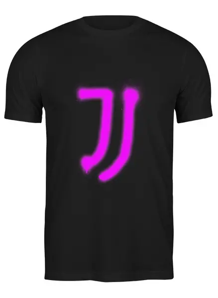 Заказать мужскую футболку в Москве. Футболка классическая Juventus | Spray logo (2021) от 0x000000123 - готовые дизайны и нанесение принтов.