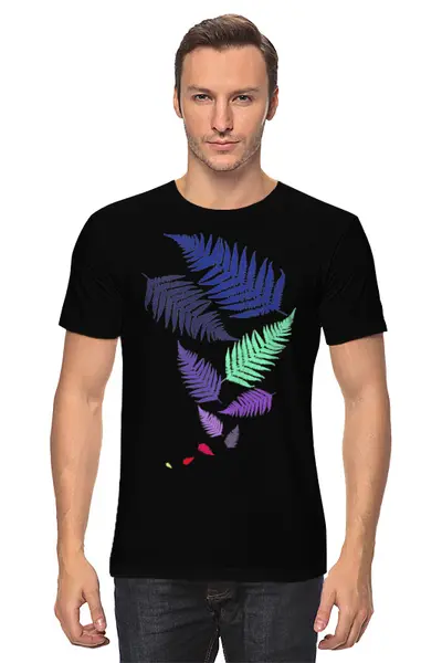 Заказать мужскую футболку в Москве. Футболка классическая Forest от oneredfoxstore@gmail.com - готовые дизайны и нанесение принтов.