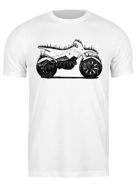 Заказать мужскую футболку в Москве. Футболка классическая Enduro от oneredfoxstore@gmail.com - готовые дизайны и нанесение принтов.