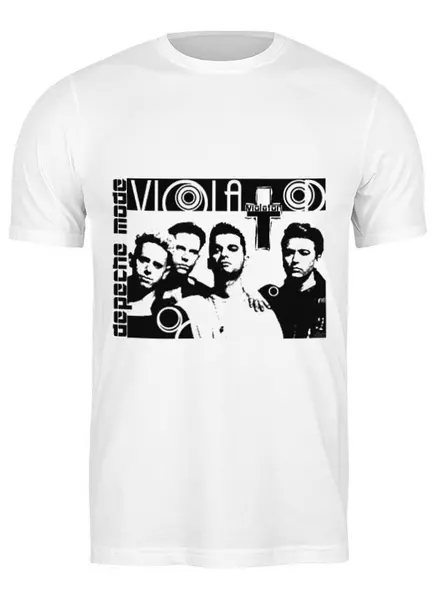 Заказать мужскую футболку в Москве. Футболка классическая Depeche Mode  от Fedor - готовые дизайны и нанесение принтов.