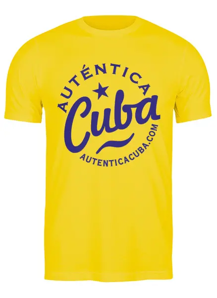 Заказать мужскую футболку в Москве. Футболка классическая Auténtica Cuba от balden - готовые дизайны и нанесение принтов.