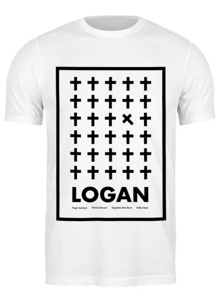 Заказать мужскую футболку в Москве. Футболка классическая Логан / Logan от kino.printio.ru - готовые дизайны и нанесение принтов.