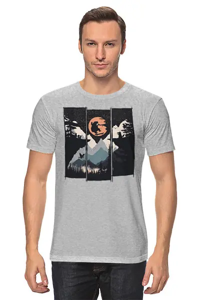Заказать мужскую футболку в Москве. Футболка классическая Wild Flip от oneredfoxstore@gmail.com - готовые дизайны и нанесение принтов.
