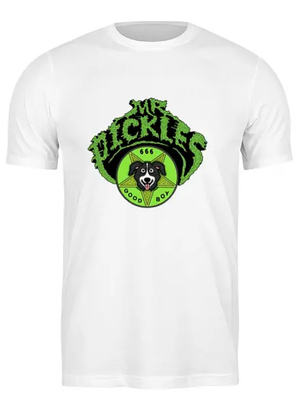 Заказать мужскую футболку в Москве. Футболка классическая Mr Pickles от Максим Фролов - готовые дизайны и нанесение принтов.