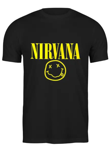 Заказать мужскую футболку в Москве. Футболка классическая Nirvana от YellowCloverShop - готовые дизайны и нанесение принтов.