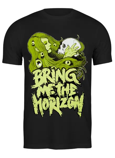 Заказать мужскую футболку в Москве. Футболка классическая Bring Me The Horizon от monsoon - готовые дизайны и нанесение принтов.