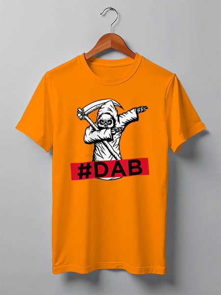 Заказать мужскую футболку в Москве. Футболка классическая Dab death от skynatural - готовые дизайны и нанесение принтов.